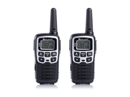 [H34442] XT50 PMR446 radio m. Lader +Bat. +USB kabel +Clip (2 pak)