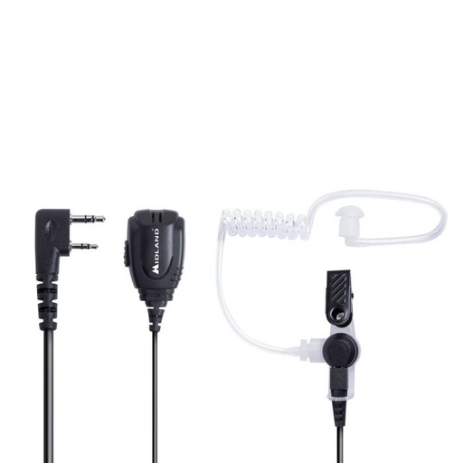 [H54129] BA31 - Pneumatisk in-ear headset m. mikrofon (2 pin Kenwood)