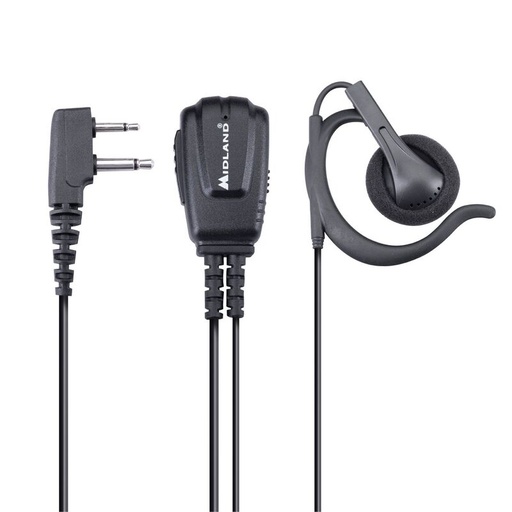 [H61774] MA24-L PRO headset m. VOX/PTT kontakt (2 pin Midland)