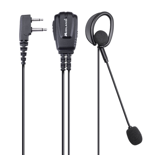 [H61776] MA30-L PRO Hovedsæt m. lang mik. PPT/VOX (2 pin Midland)