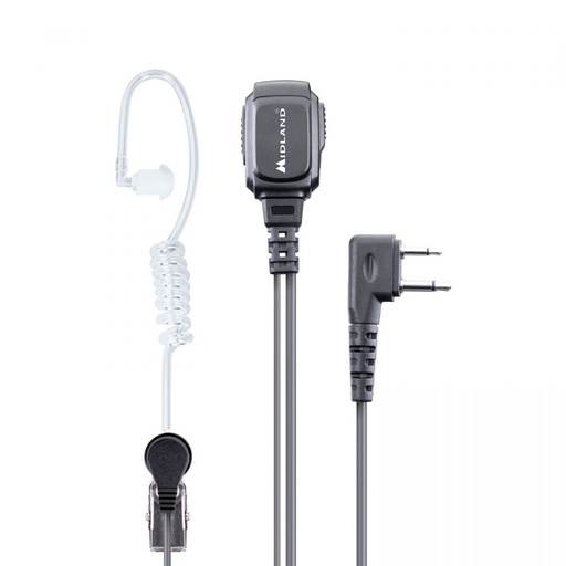 [H60290] MA31-L Pro - Pneumatisk in-ear headset (2 pin Midland)