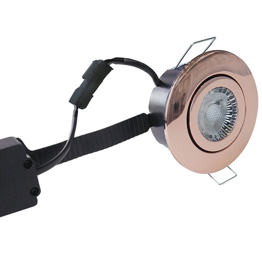 [7842254855] LED spot m. 6W 35° - rund kobber 33mm Type: 3508