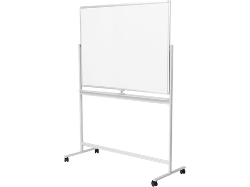 [H64228] Magnetisk whiteboard - 2-sidet, alu.ramme, hjul (120 x 80cm)