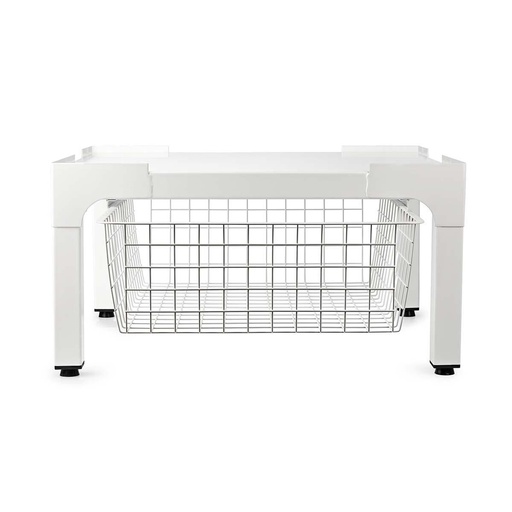 [H56939] Sokkel til vaskemaskine/tørretumbler - Med Kurv, H29cm