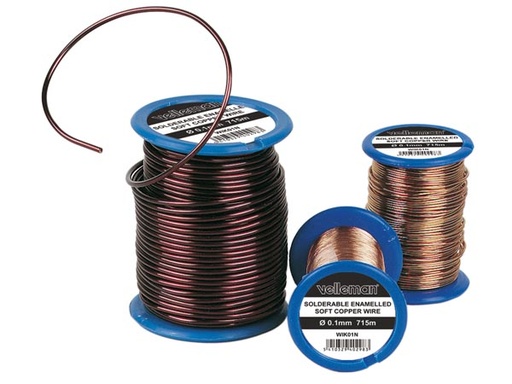 [H17585] Lakisoleret kobbertråd - Ø0,6mm x 39m (2,4ohm)