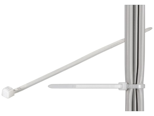 [H45112] Kabelstrips - 2,5x200mm, Neutral (100 stk.)