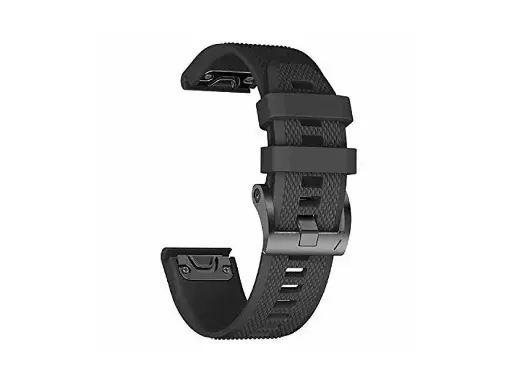 [H23257] Urrem til Garmin Fenix 8/7/6/5/935 - 22mm silikone, Sort