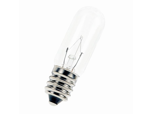 [H52702] Rørlampe - 24V / 417mA / 10W, E14 sokkel (Ø16x54mm)