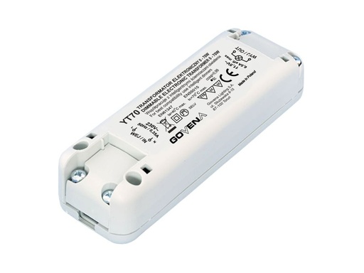 [H17175] Halogen/LED transformator - 12Vac 0-70W/30W Dæmpbar