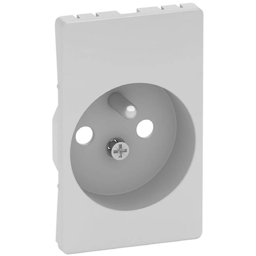 [1017056130] Afdækning for Fuga stikk. 2-pol med pindjord lysegrå