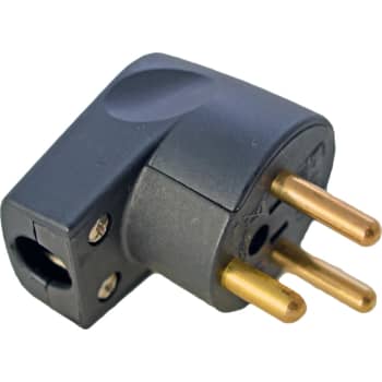 [6228241182] Vinkelstikprop rund m/jord sort 230V 16A