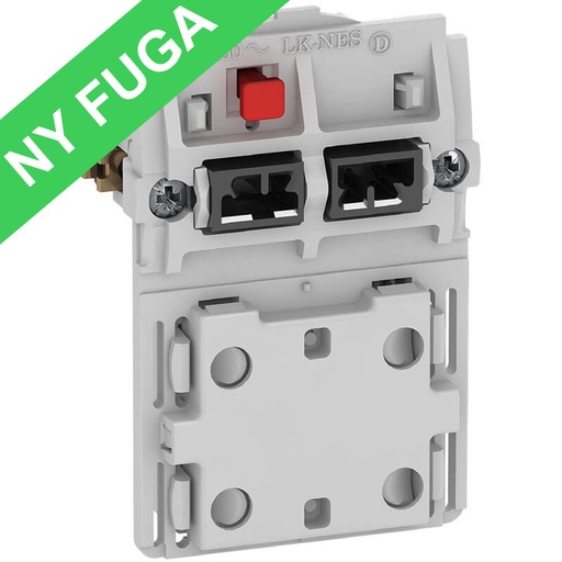 [1017056208] Fuga dob. stikkontakt 2-polet med afbrydere 1½m