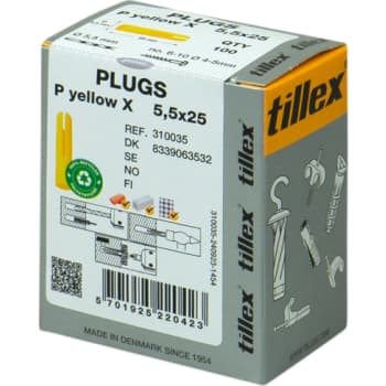 [8339052530] Plugs PX 5,5x25mm-100 gul