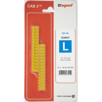 [3928700640] CAB3 LEDNINGSMÆRKE 1,5-2,5 (L)