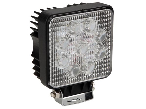 [H49018] LED spot - 9-30V / 27W, neutral Hvid, Sort (IP67)