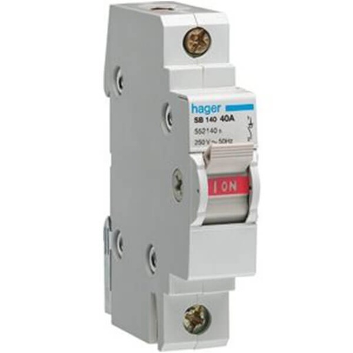 [7918001246] Omskifter 1P 16A midterstilling 1-0-2 for dinskinne