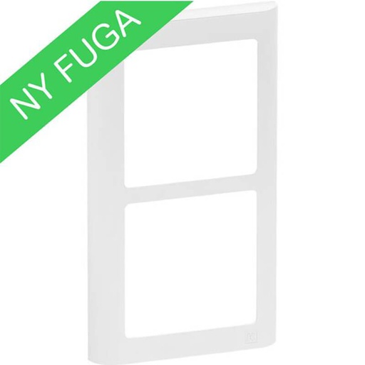 [1017056444] LK Fuga ramme SOFT 63 2x1m lodret - hvid