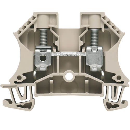 [7921181632] WDU  gennemgangsklemme 10mm² grå for dinskinne