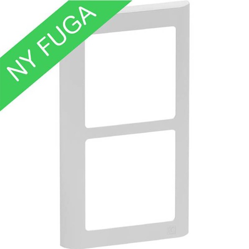 [1017056457] LK Fuga ramme SOFT 63 2x1m lodret - lysegrå