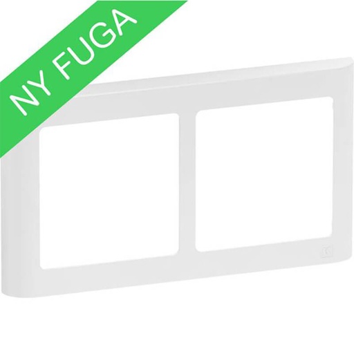 [1017056486] LK Fuga ramme SOFT 63 2x1m vandret - hvid