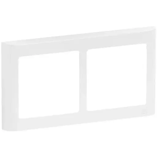 [1017056486] LK Fuga ramme SOFT 63 2x1m vandret - hvid