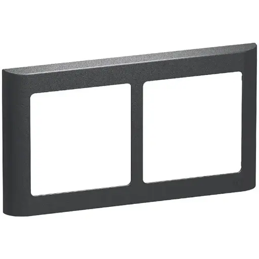 [1017056512] LK Fuga ramme SOFT 63 2x1m vandret - koksgrå