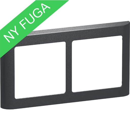[1017056512] LK Fuga ramme SOFT 63 2x1m vandret - koksgrå
