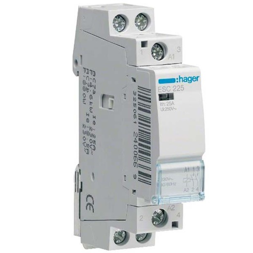 [7922004446] Kontaktor 25A 2 slutte 230V 1M