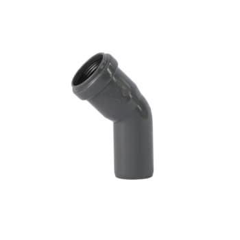[186154632] 32 mm x 45° Bøjning afløb PP grå