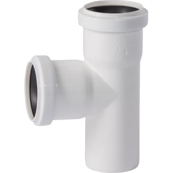 [186300350] 50 x 50 mm x 87,5° Grenrør afløb hvid PP