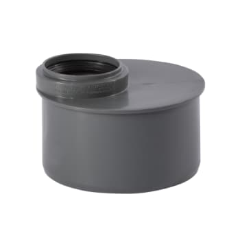 [186461706] 110 x 50 mm grå PP-afløbsreduktion, kort model