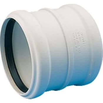 [186551350] 50 mm Dobbeltmuffe afløb hvid PP