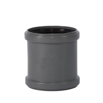 [186553710] 110 mm Dobbeltmuffe pp grå