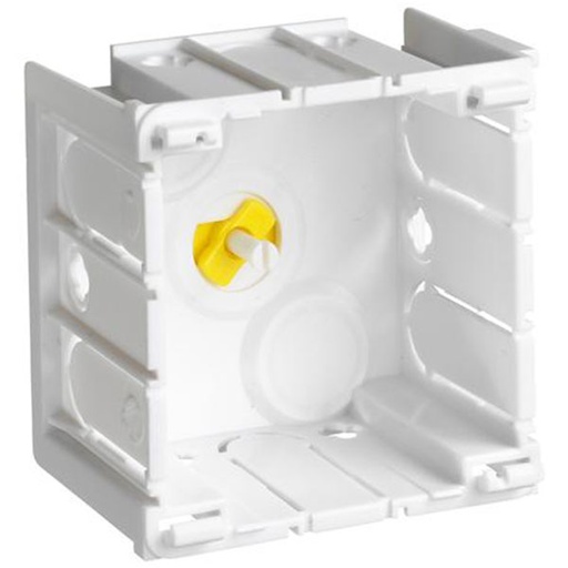 [7936012437] Opus 66 enkeltmodul monteringsdåse 1 modul - perlehvid