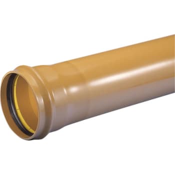 [191144220] Wavin 110 x 2000 mm PVC-kloakrør m/muffe, klasse S SN8, EN 1401