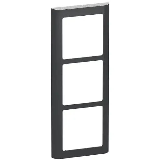 [1017056596] LK Fuga ramme SOFT 63 3x1m - koksgrå