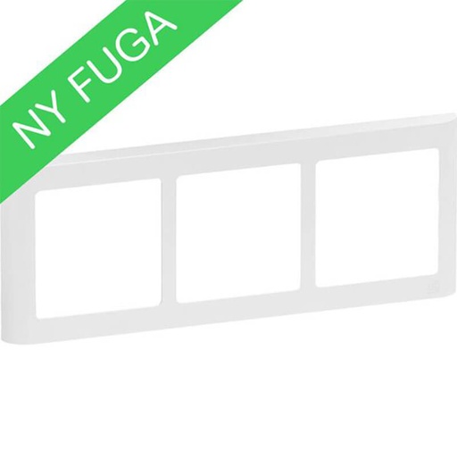 [1017056606] LK Fuga ramme SOFT 63 3x1m vandret - hvid