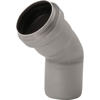 [165015075] ACO 75 mm 45° rustfri afløbsbøjning, AISI 304