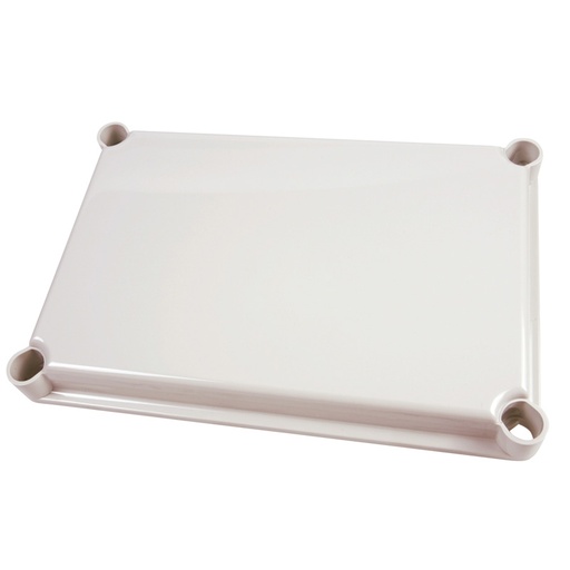 [8212007068] Fibox Grå Låg - 280x190x30 - 4 skruehuller