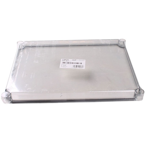 [8212007165] Fibox Klar Låg - 380x280x30 - 4 skruehuller