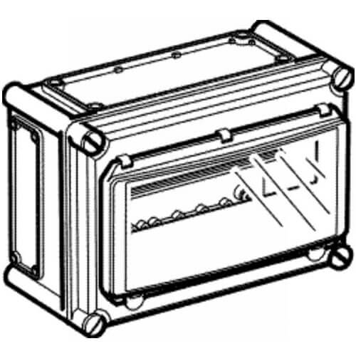 [8212010602] Fibox Dinskinne Tavle 1x13M - m. Klaplåg