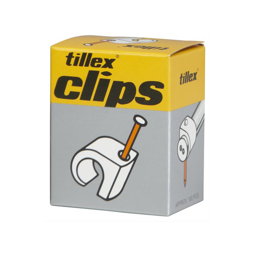 [8339340145] Clips 3-5 16mm sømlængde hvid - 100 stk.