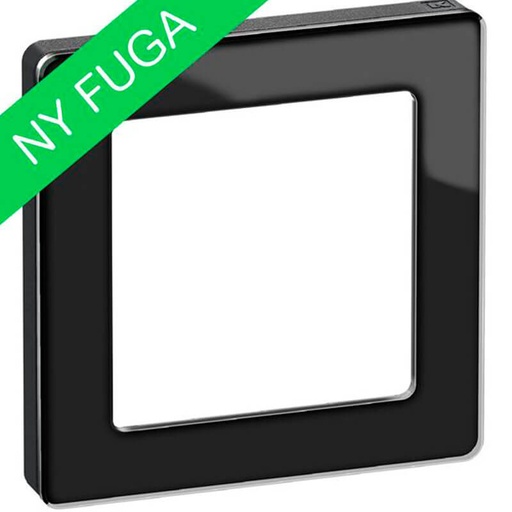 [1017057142] LK Fuga ramme PURE 66 glas 1m - sort