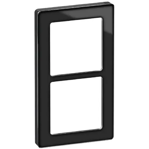 [1017057184] LK Fuga ramme PURE 66 glas 2x1m - sort