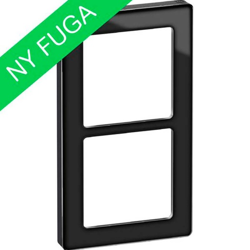 [1017057184] LK Fuga ramme PURE 66 glas 2x1m - sort