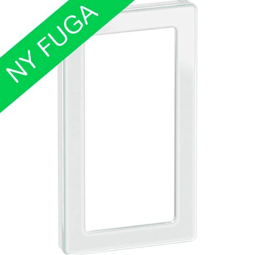 [1017057252] LK Fuga ramme PURE 66 glas 2m - hvid