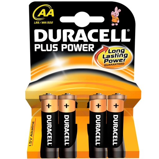 [8494017643] Duracell Batteri Plus 1,5V AA LR6 4PK