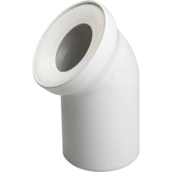 [617858400] Toilettilslutningsbøjning 45°