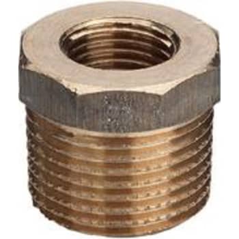 [048241333] 3/4" x 1/2" nippelmuffe, rødgods Silicium Bronze