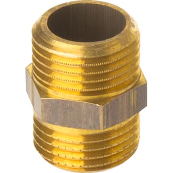 [048280104] 1/2" Brystnippel, messing afzinkningsfri